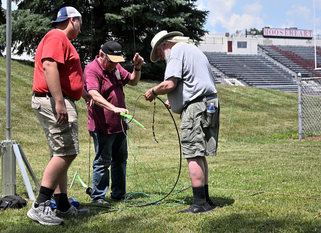 Amateur radio education and training session